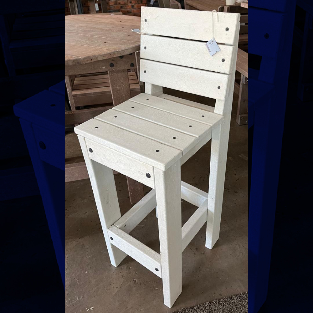 Recycled Plastic Bar Chair With Back