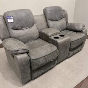 Grey 2 seat recliner