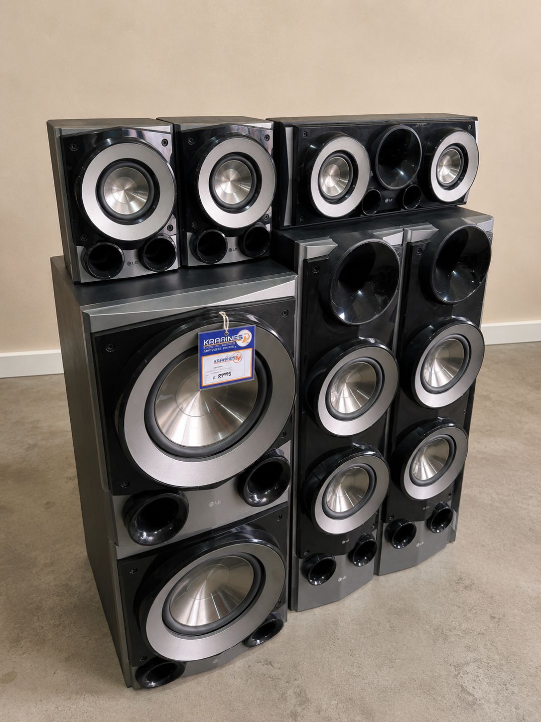 LG 9 Piece Speaker Set